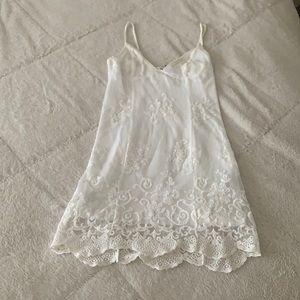 White lace dress